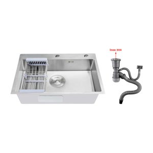 Chậu Inox 1 hộc PR-6045 (304)