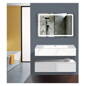 Tủ Lavabo bàn đá 1 tầng + tủ kéo PVC TLB 021-80