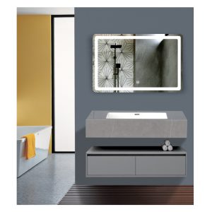 Tủ Lavabo bàn đá 1 tầng + tủ kéo PVC TLB 022-80