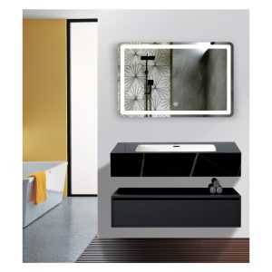 Tủ Lavabo bàn đá 1 tầng + tủ kéo PVC TLB 023-80
