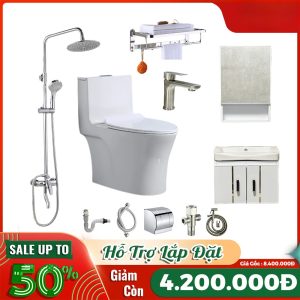 Combo Trọn Bộ Nhà Tắm 10 Món Nóng Lạnh